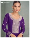 Purva By Aashirwad Mor Bagh Georgette Readymade Gown With Dupatta Wholesale Clothing Distributors In India